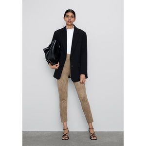 Zara Faux Suede Leggings